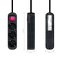 Nanocable Regleta de 3 Tomas con Interruptor y Cable de 1,4 m, Negro
